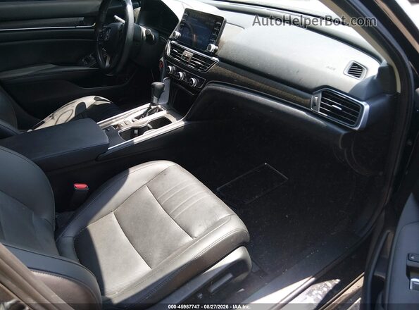 1HGCV1F55MA060624 2021 HONDA ACCORD Black წინა სალონის ხედი