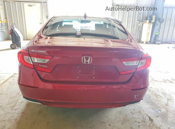 1HGCV1F55MA081392 2021 HONDA ACCORD Red Widok z tyłu