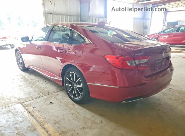 1HGCV1F55MA081392 2021 HONDA ACCORD Red Tył lewy