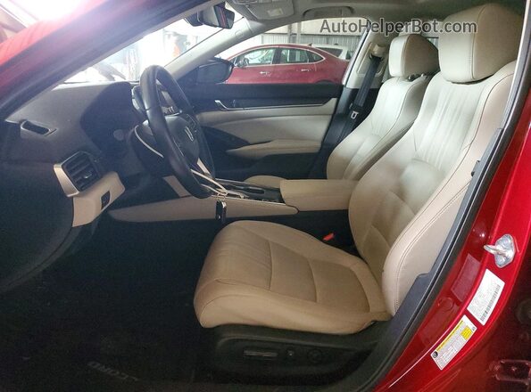 1HGCV1F55MA081392 2021 HONDA ACCORD Red Widok wnętrza z przodu