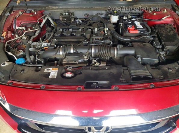 1HGCV1F55MA081392 2021 HONDA ACCORD Red Widok wnętrza z tyłu