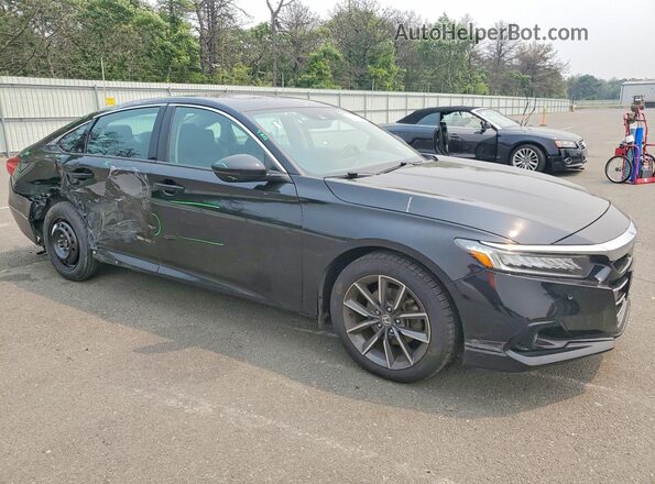 1HGCV1F55NA026488 2022 HONDA ACCORD Black წინა მარჯვენა