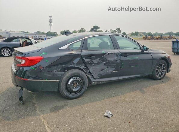 1HGCV1F55NA026488 2022 HONDA ACCORD Black უკანა მარჯვენა