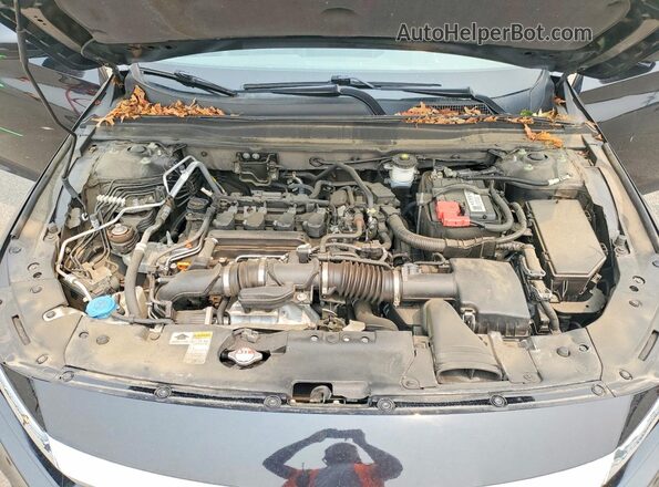 1HGCV1F55NA026488 2022 HONDA ACCORD Black უკანა სალონის ხედი