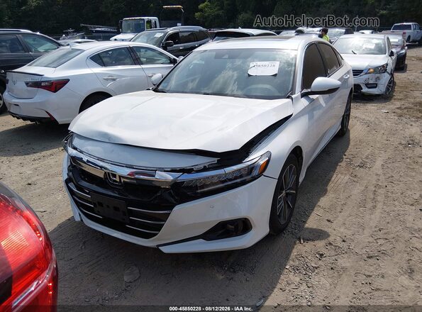 1HGCV1F55NA027446 2022 HONDA ACCORD White Передня ліва чверть