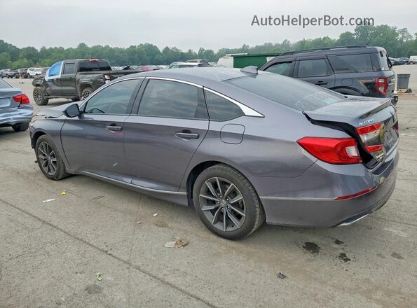 1HGCV1F55NA048992 2022 HONDA ACCORD Gray Rear left