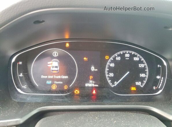 1HGCV1F55NA048992 2022 HONDA ACCORD Gray Instrument cluster view