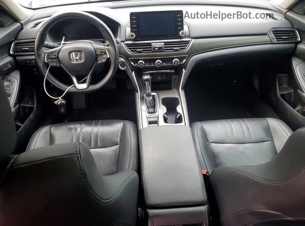 1HGCV1F55NA048992 2022 HONDA ACCORD Gray Dashboard view