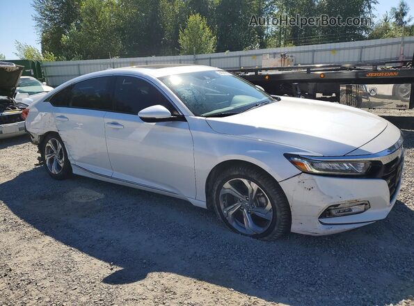 1HGCV1F56JA037204 2018 HONDA ACCORD White Առջևի աջ