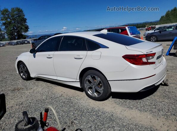 1HGCV1F56JA037204 2018 HONDA ACCORD White Հետևի ձախ