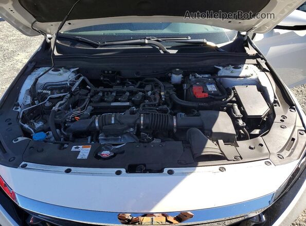 1HGCV1F56JA037204 2018 HONDA ACCORD White Սալոնի հետևի տեսք