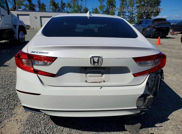 1HGCV1F56JA037204 2018 HONDA ACCORD White Հետևի տեսք