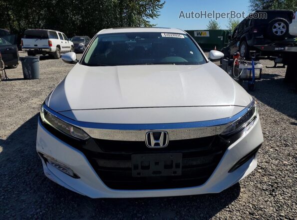 1HGCV1F56JA037204 2018 HONDA ACCORD White Դիմացի տեսք