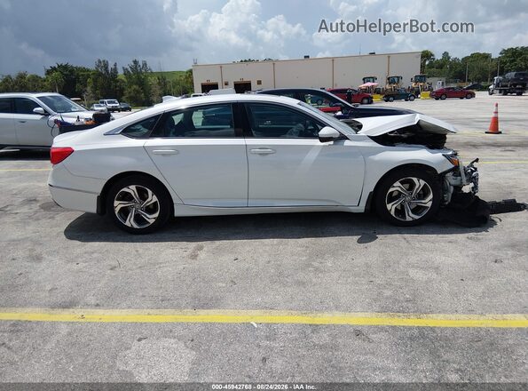 1HGCV1F56KA094293 2019 HONDA ACCORD White Widok wnętrza 360 stopni