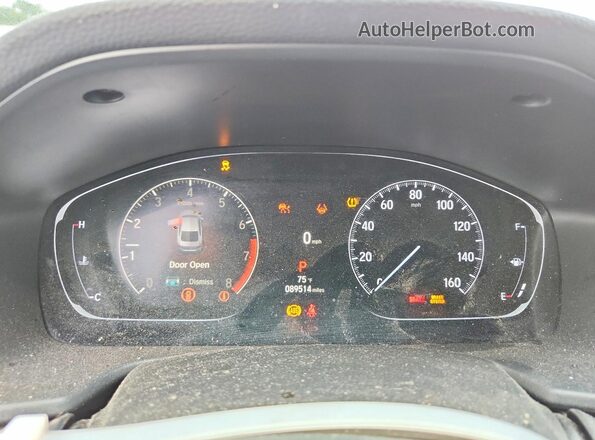 1HGCV1F56MA069171 2021 HONDA ACCORD Gray Вид щитка приладів