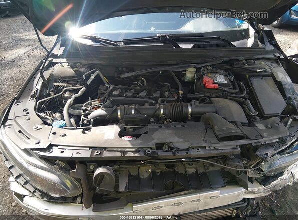 1HGCV1F56MA090067 2021 HONDA ACCORD Black უკანა ხედი