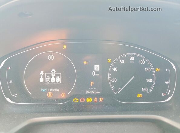 1HGCV1F56MA121611 2021 HONDA ACCORD White Սարքավորումների վահանակի տեսք