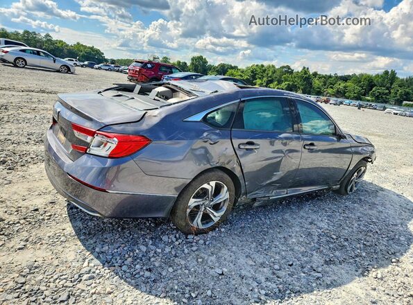 1HGCV1F57JA085259 2018 HONDA ACCORD Gray Задня права чверть