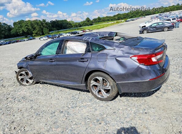1HGCV1F57JA085259 2018 HONDA ACCORD Gray Задня ліва чверть