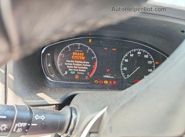1HGCV1F57JA085259 2018 HONDA ACCORD Gray Вид щитка приладів