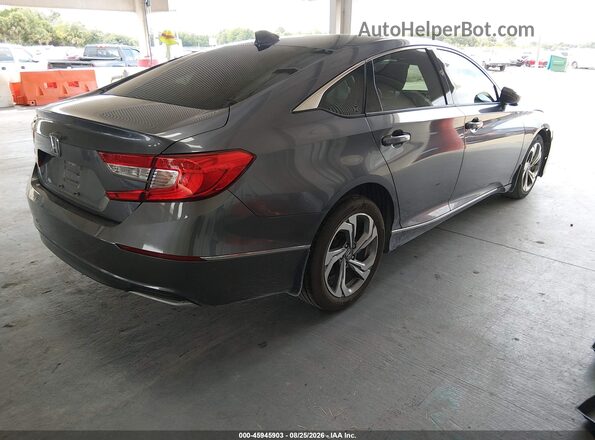 1HGCV1F57JA127705 2018 HONDA ACCORD Gray Trasero derecho