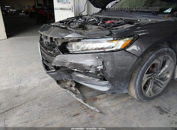 1HGCV1F57JA127705 2018 HONDA ACCORD Gray Vista frontal