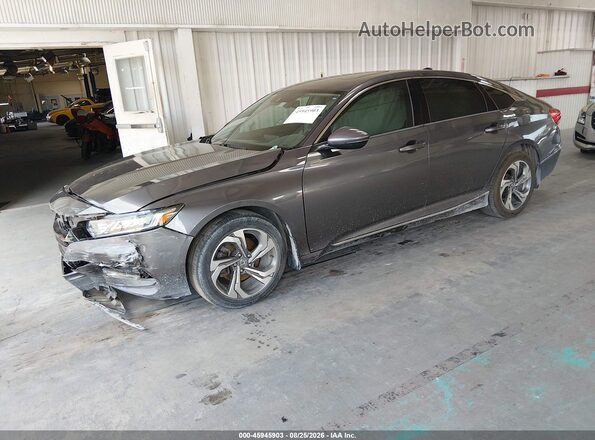 1HGCV1F57JA127705 2018 HONDA ACCORD Gray Vista tres cuartos delantera izquierda
