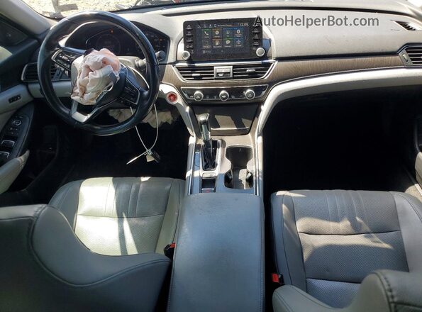 1HGCV1F57JA209580 2018 HONDA ACCORD Silver წინა პანელის ხედი