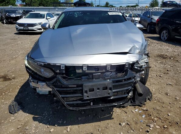 1HGCV1F57JA209580 2018 HONDA ACCORD Silver წინა ხედი