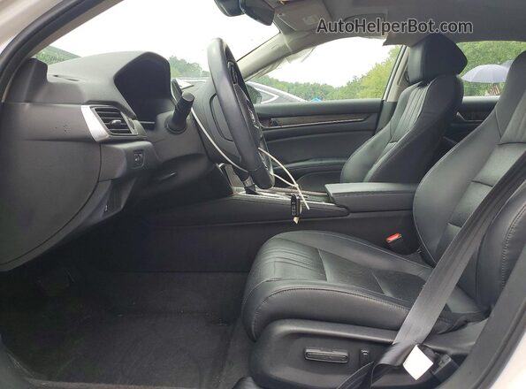 1HGCV1F57JA234172 2018 HONDA ACCORD White წინა სალონის ხედი