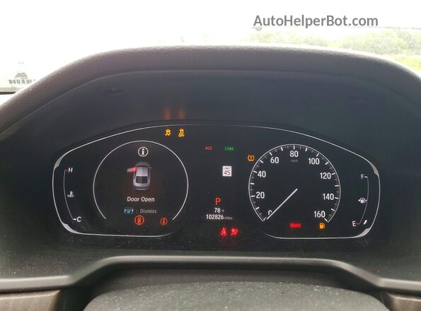 1HGCV1F57JA234172 2018 HONDA ACCORD White ხელსაწყოთა პანელის ხედი