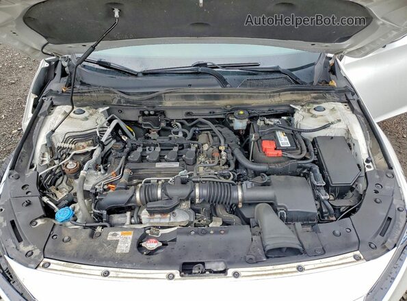 1HGCV1F57JA234172 2018 HONDA ACCORD White უკანა სალონის ხედი