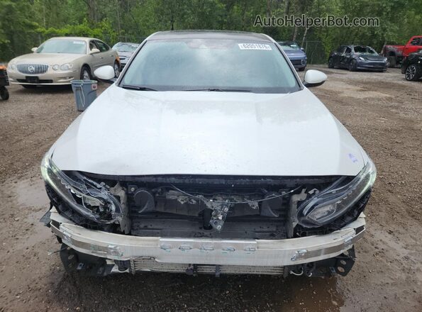 1HGCV1F57JA804851 2018 HONDA ACCORD White Вид спереду