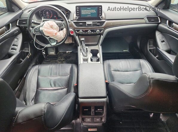 1HGCV1F57JA804851 2018 HONDA ACCORD White Вид панелі приладів