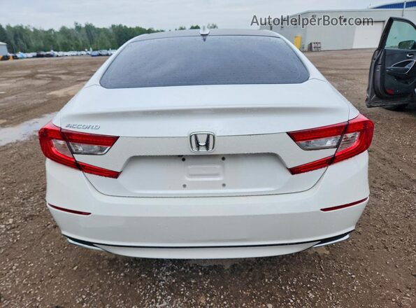 1HGCV1F57JA804851 2018 HONDA ACCORD White Вид ззаду