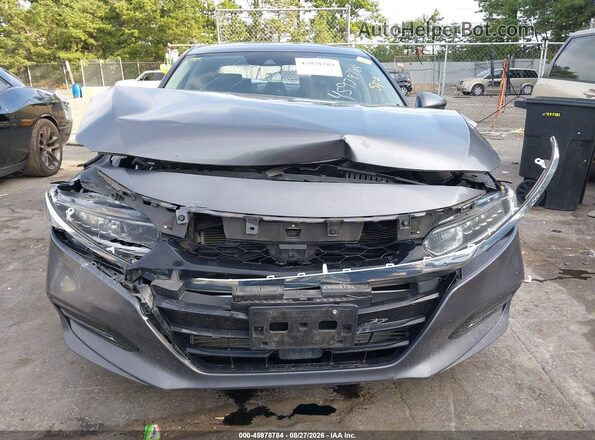 1HGCV1F57LA075494 2020 HONDA ACCORD Gray წინა ხედი