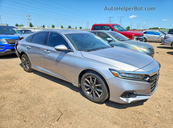 1HGCV1F57MA027415 2021 HONDA ACCORD Silver Przód prawy