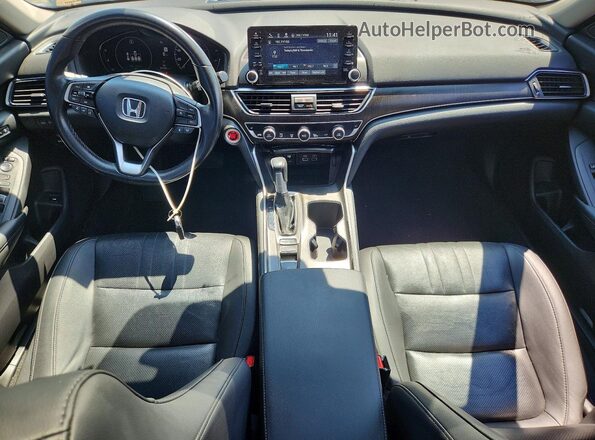 1HGCV1F57MA027415 2021 HONDA ACCORD Silver Widok deski rozdzielczej