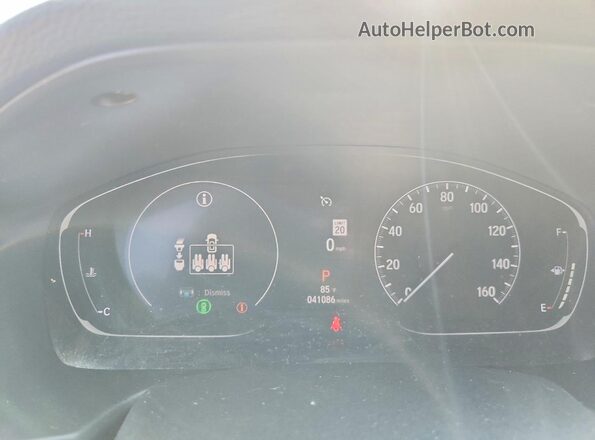 1HGCV1F57MA027415 2021 HONDA ACCORD Silver Widok zestawu wskaźników