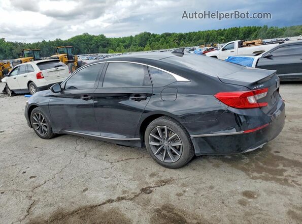 1HGCV1F57NA023768 2022 HONDA ACCORD Black Rear left