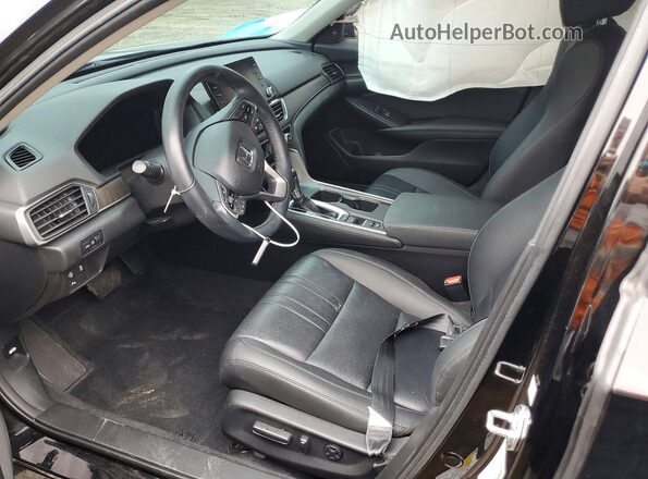 1HGCV1F57NA023768 2022 HONDA ACCORD Black Front interior view