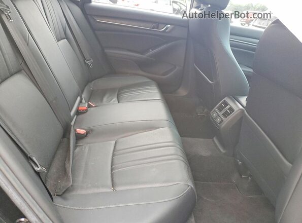 1HGCV1F57NA023768 2022 HONDA ACCORD Black Rear seats view
