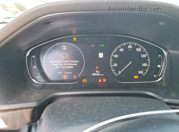 1HGCV1F58JA008612 2018 HONDA ACCORD Silver Սարքավորումների վահանակի տեսք