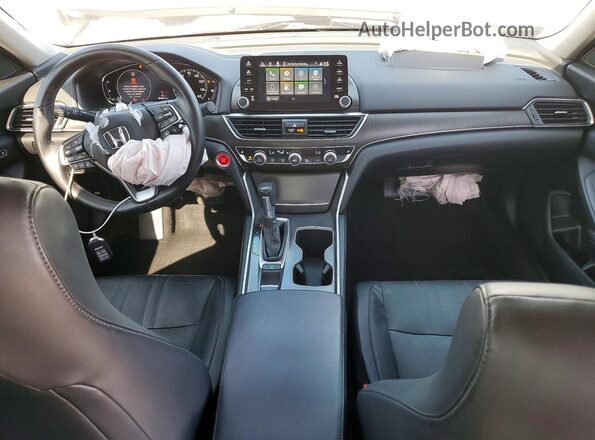 1HGCV1F58JA008612 2018 HONDA ACCORD Silver Առջևի վահանակի տեսք