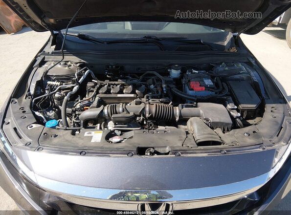 1HGCV1F58JA011672 2018 HONDA ACCORD Gray Հետևի տեսք