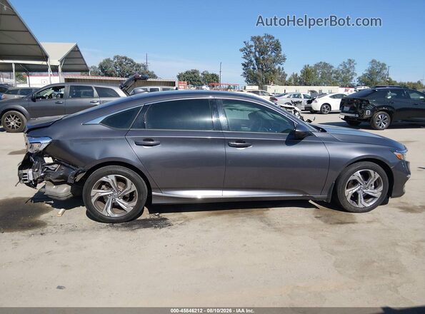 1HGCV1F58JA011672 2018 HONDA ACCORD Gray Սալոնի հետևի տեսք