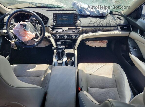1HGCV1F58JA030738 2018 HONDA ACCORD White Առջևի վահանակի տեսք