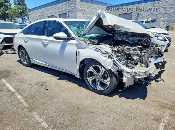 1HGCV1F58JA030738 2018 HONDA ACCORD White Առջևի աջ