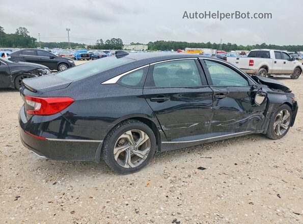 1HGCV1F58JA053775 2018 HONDA ACCORD Черный Задняя правая четверть