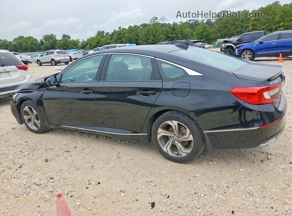 1HGCV1F58JA053775 2018 HONDA ACCORD Черный Задняя левая четверть